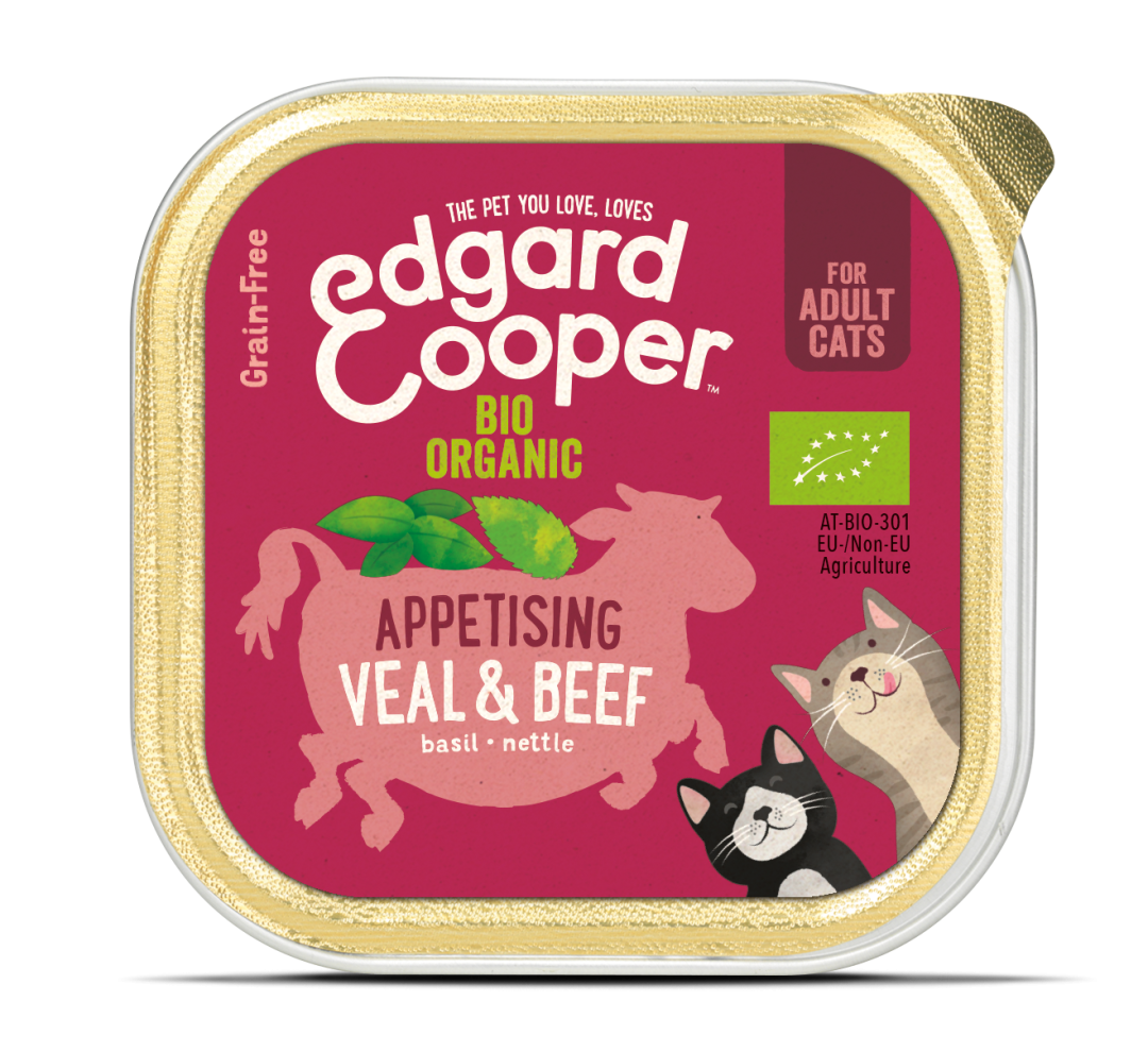 Edgard & Cooper kattenvoer Adult Biorund en -kalfsvlees 85 gr